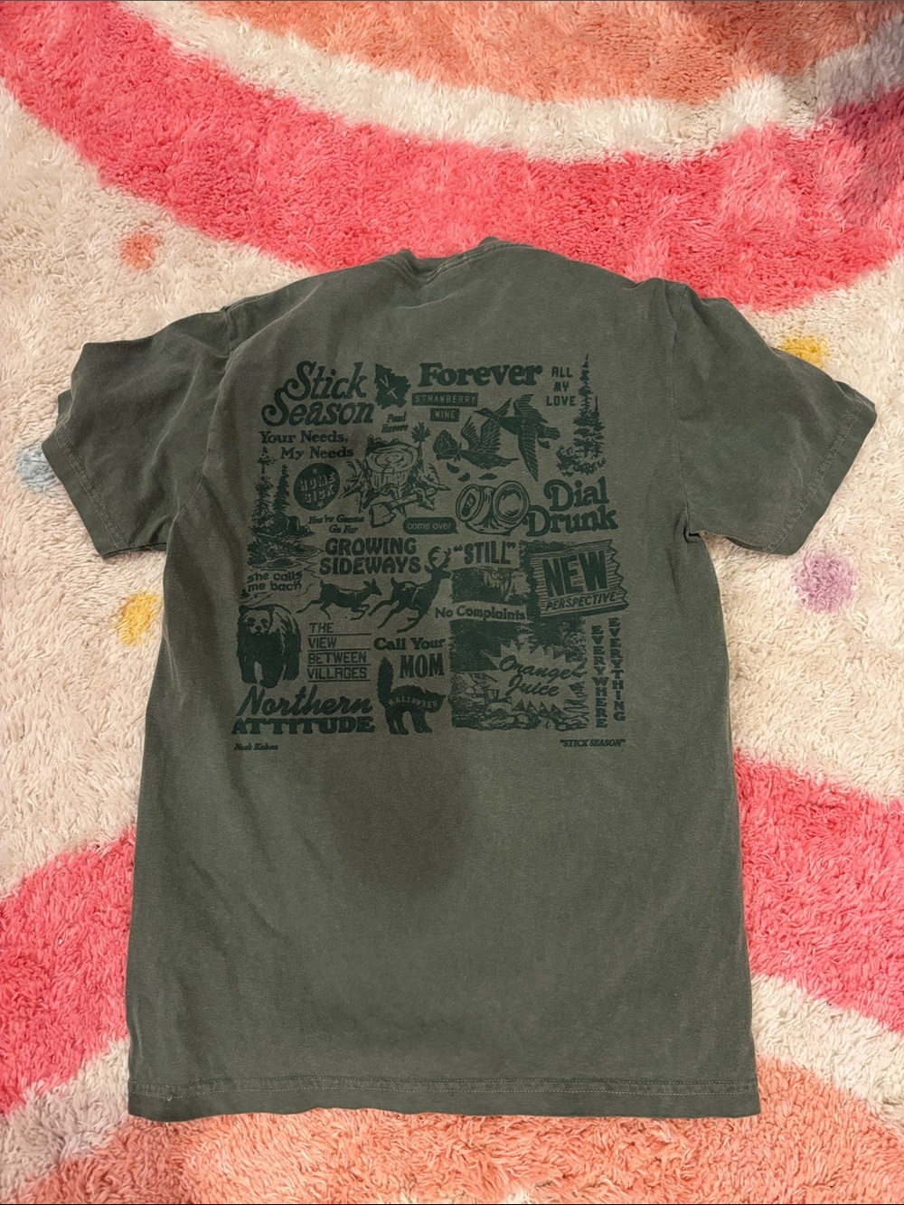 Comfort Colors Olive Green Graphic Short-Sleeve Tee
